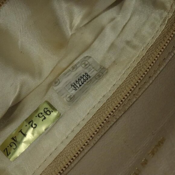 CHANEL Chain Shoulder Bag Lamb Skin Yellow Gold CC - Picture 14 of 15